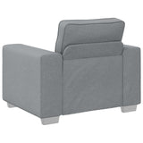 vidaXL Bank 3 pcs Lichtgrijs 219 x 80 x 82 cm Linnenmix Stoffen
