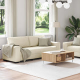 vidaXL Banque 2 pcs Beige 221 x 80 x 82 cm Linnenmix Stoffen