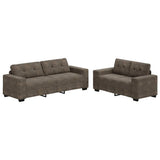 vidaXL | Bank | 2 pcs Donkergrijs 221 x 78 x 80 cm Kunstleer