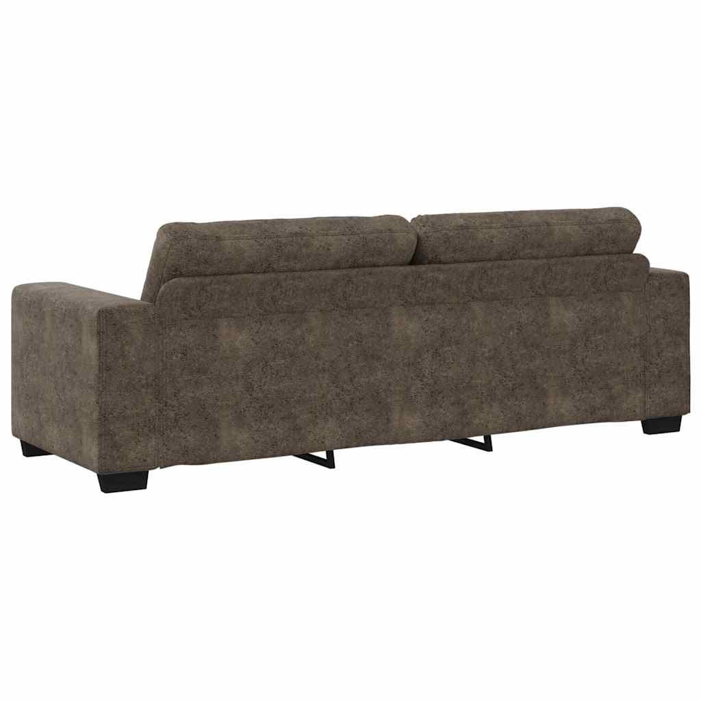 vidaXL | Bank | 2 pcs Donkergrijs 221 x 78 x 80 cm Kunstleer