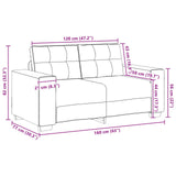vidaXL | Bank | 2 pcs Donkergrijs 221 x 78 x 80 cm Kunstleer