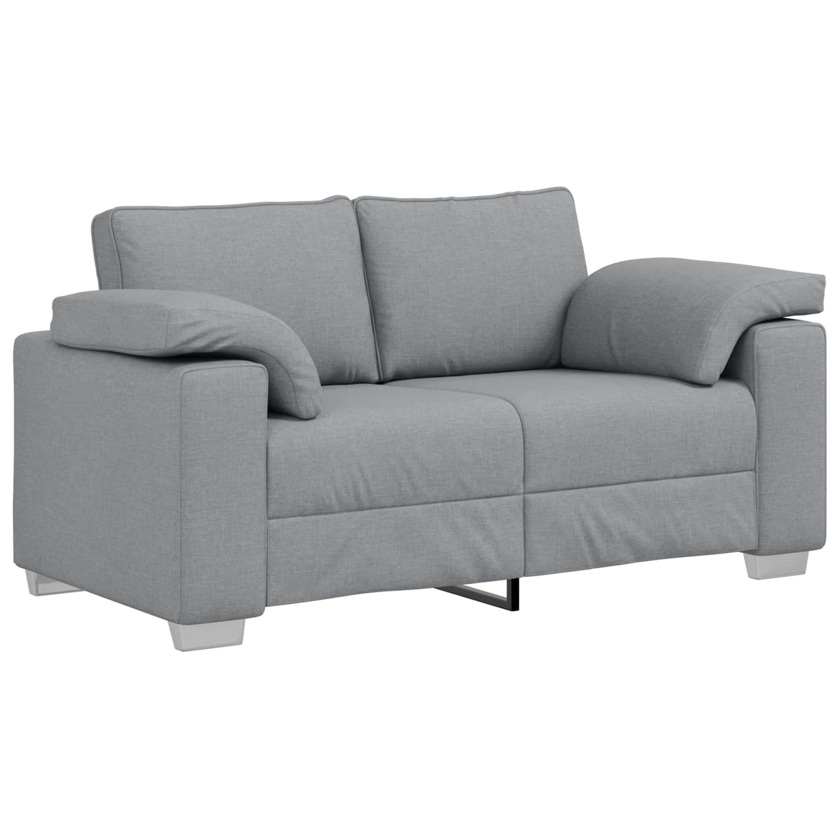 vidaXL Bank 2 pcs Lichtgrijs 219 x 80 x 82 cm Stof