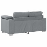 vidaXL Bank 2 pcs Lichtgrijs 219 x 80 x 82 cm Stof