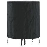 vidaXL Table de terrasse Effen Noir 62 x 62 x 70 cm Bois
