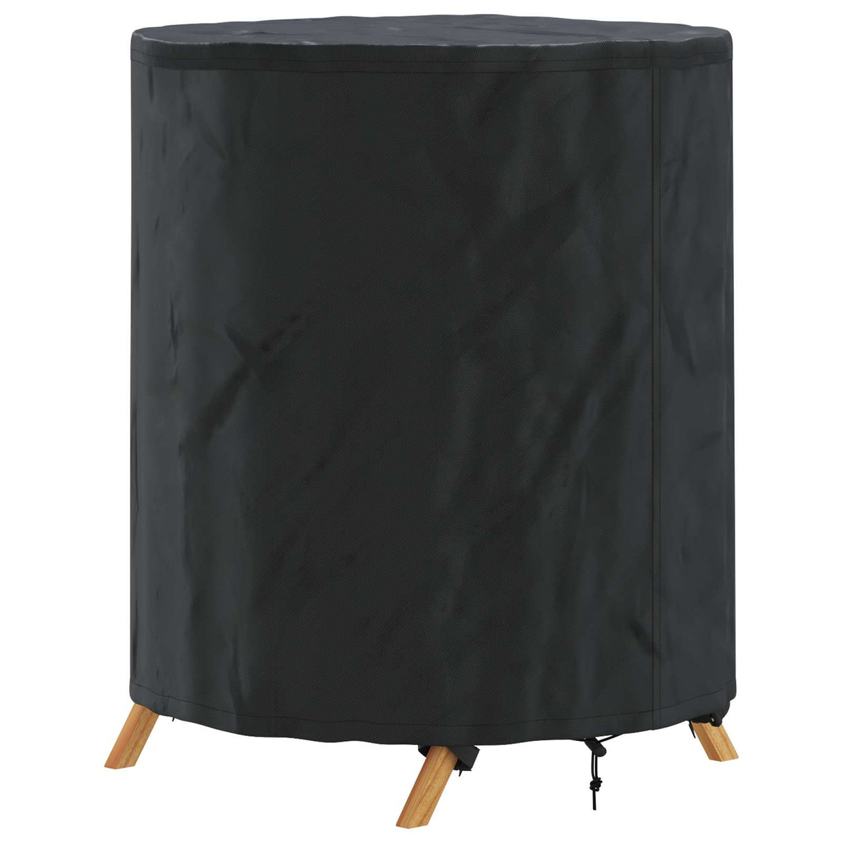 vidaXL Table de terrasse Effen Noir 62 x 62 x 70 cm Bois