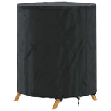 vidaXL Table de terrasse Effen Noir 62 x 62 x 70 cm Bois