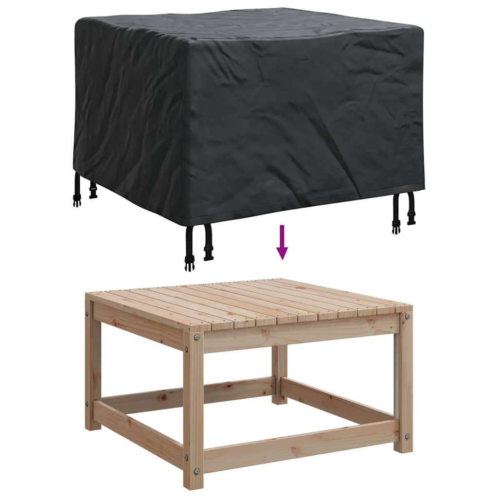 vidaXL Furniture Cover Solid Black 60 x 60 x 45 cm Fabric