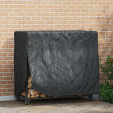 vidaXL Afdekhoes voor haardhoutrek Effen Zwart 61 x 122 x 106 cm Stof
