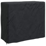 vidaXL Afdekhoes voor haardhoutrek Effen Zwart 61 x 122 x 106 cm Stof