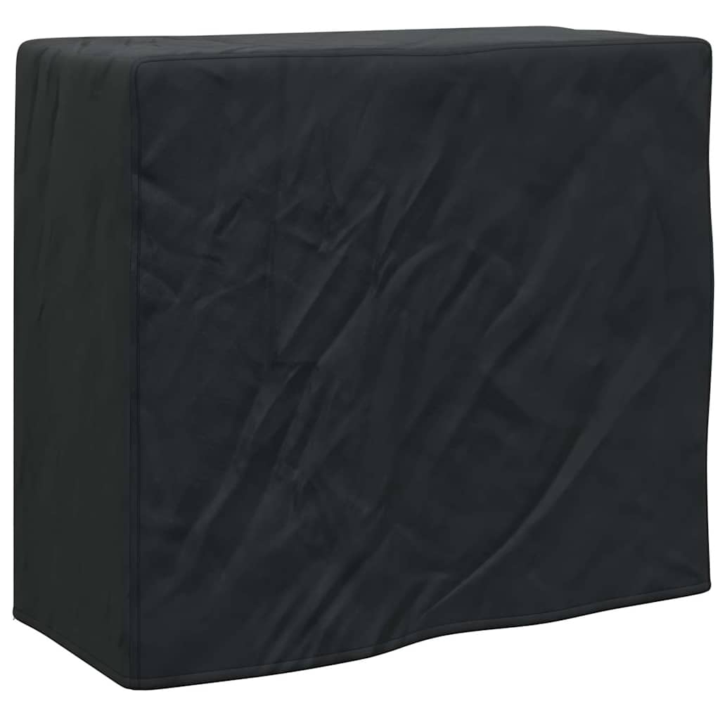 vidaXL Afdekhoes voor haardhoutrek Effen Zwart 61 x 122 x 106 cm Stof