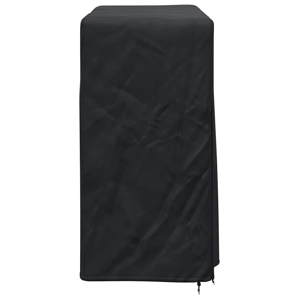 vidaXL Afdekhoes voor haardhoutrek Effen Zwart 61 x 122 x 106 cm Stof