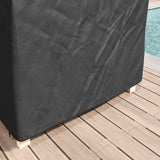 vidaXL Chaises longues Houes Effen Noir 205 x 100 x 70 cm Stof