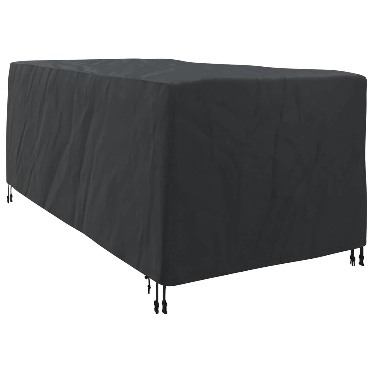 vidaXL Chaises longues Houes Effen Noir 205 x 100 x 70 cm Stof