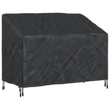 vidaXL Banc de jardin noir 134 x 70 x 65 / 94 cm 210D Oxford Stof
