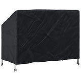 vidaXL Banc de jardin noir 134 x 70 x 65 / 94 cm 210D Oxford Stof