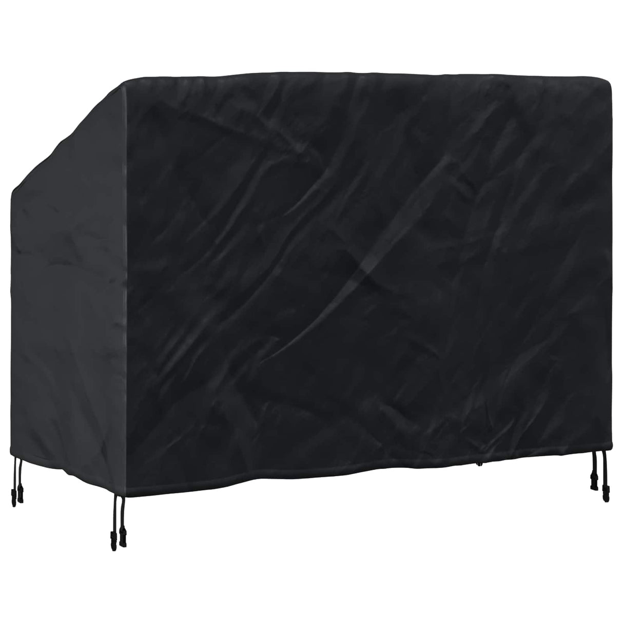 vidaXL Banc de jardin noir 134 x 70 x 65 / 94 cm 210D Oxford Stof
