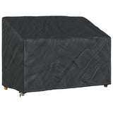 vidaXL Banc de jardin noir 134 x 70 x 65 / 94 cm 210D Oxford Stof