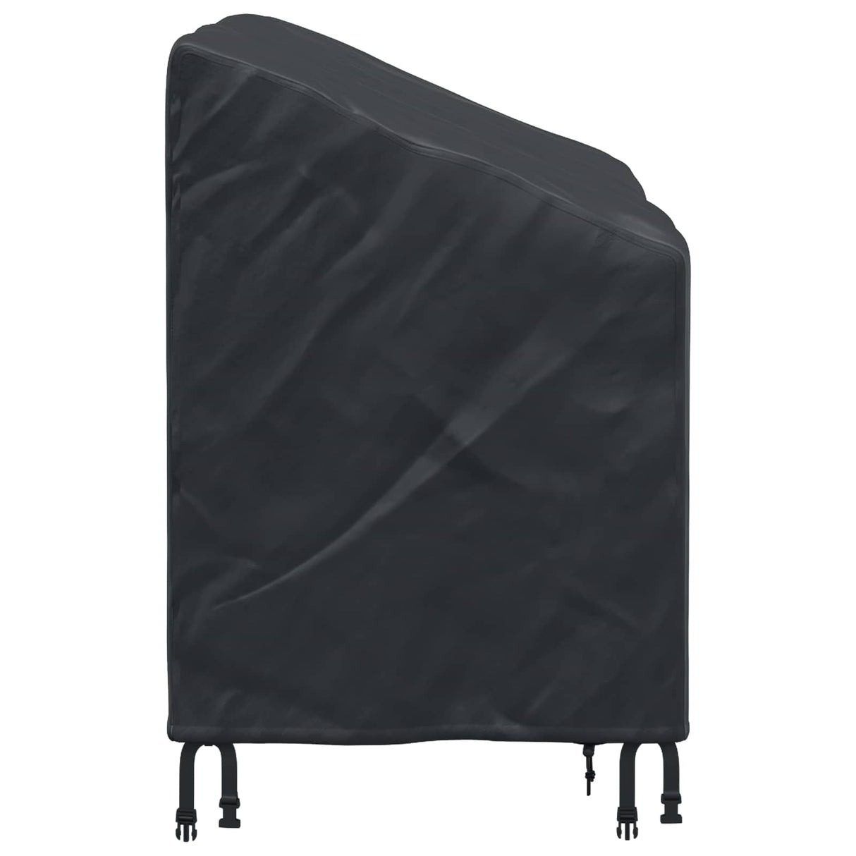 vidaXL Banc de jardin noir 134 x 70 x 65 / 94 cm 210D Oxford Stof