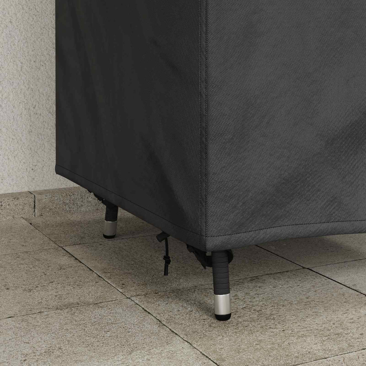vidaXL Housse de canapé Noir 70 x 70 x 85 / 125 cm 600D Oxford Stof