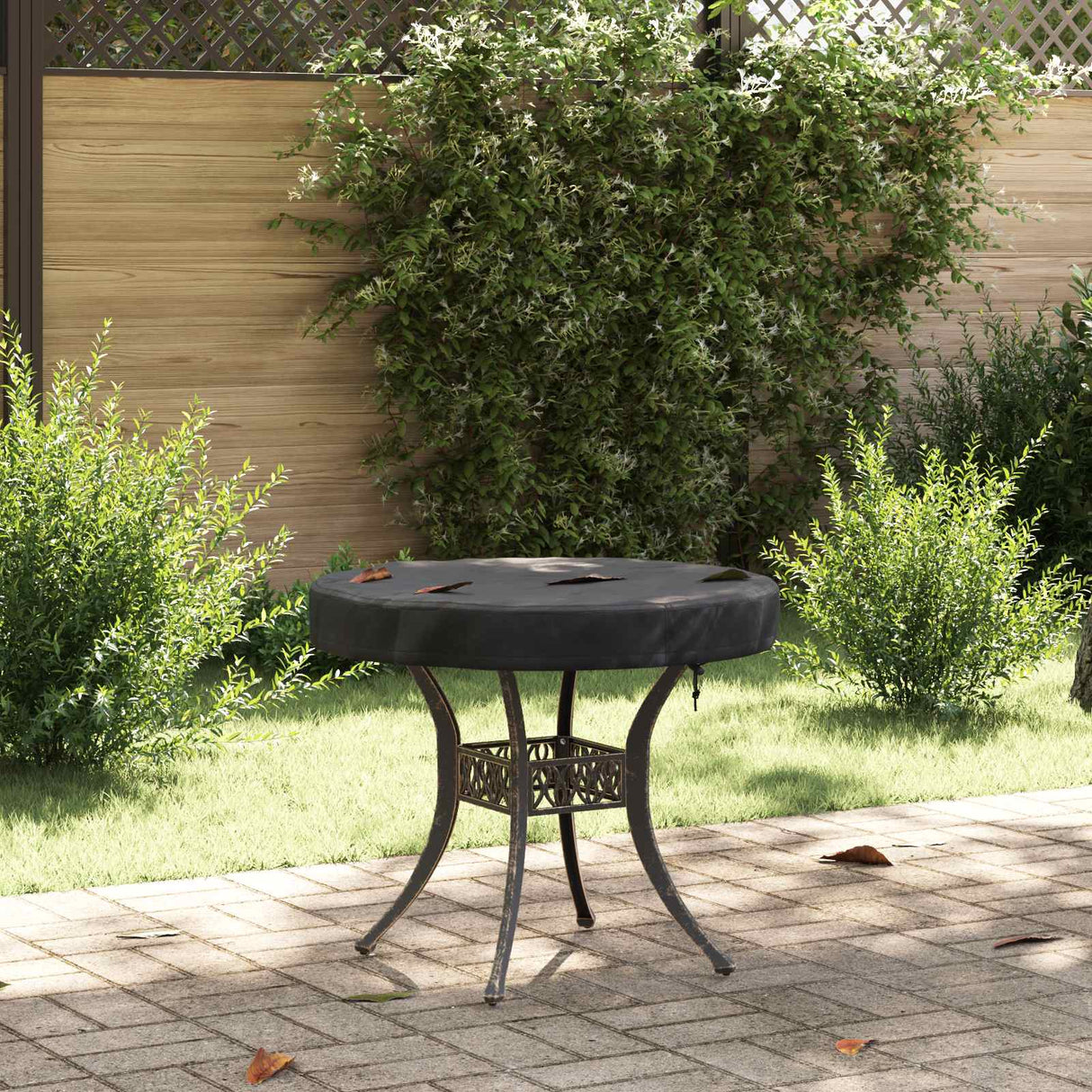 vidaXL Houes Tuintafel Noir 62 x 62 x 10 cm 210D Oxford