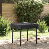 vidaXL Tafel Dekking Effen Zwart 62 x 62 x 15 cm Stof
