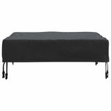 vidaXL Tafel Dekking Effen Zwart 62 x 62 x 15 cm Stof