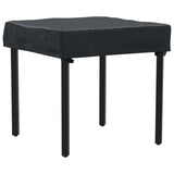 vidaXL Tafel Dekking Effen Zwart 62 x 62 x 15 cm Stof