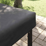 vidaXL Tafel Dekking Effen Zwart 122 x 72 x 15 cm Stof