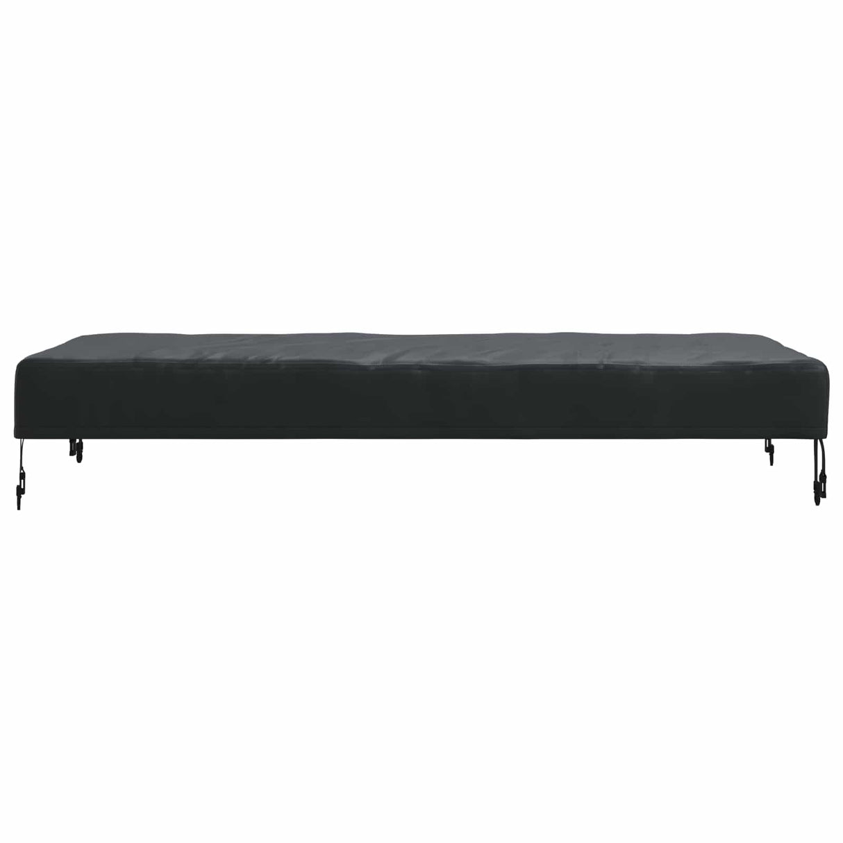 vidaXL Tafel Dekking Effen Zwart 122 x 72 x 15 cm Stof