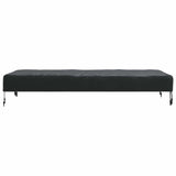 vidaXL Tafel Dekking Effen Zwart 122 x 72 x 15 cm Stof