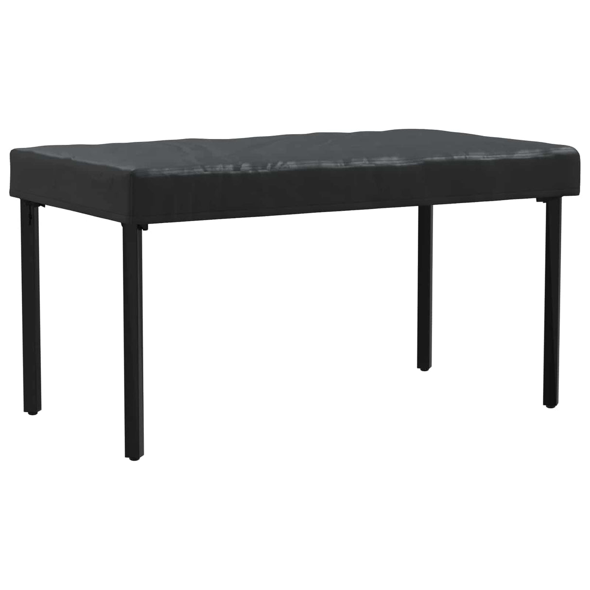 vidaXL Tafel Dekking Effen Zwart 122 x 72 x 15 cm Stof