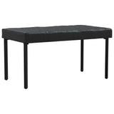 vidaXL Tafel Dekking Effen Zwart 122 x 72 x 15 cm Stof