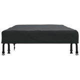 vidaXL Tafel Dekking Effen Zwart 122 x 72 x 15 cm Stof
