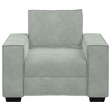 vidaXL Fauteuil 100x78x84 cm fluweel lichtgrijs