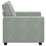 vidaXL Fauteuil 100x78x84 cm fluweel lichtgrijs