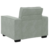 vidaXL Fauteuil 100x78x84 cm fluweel lichtgrijs