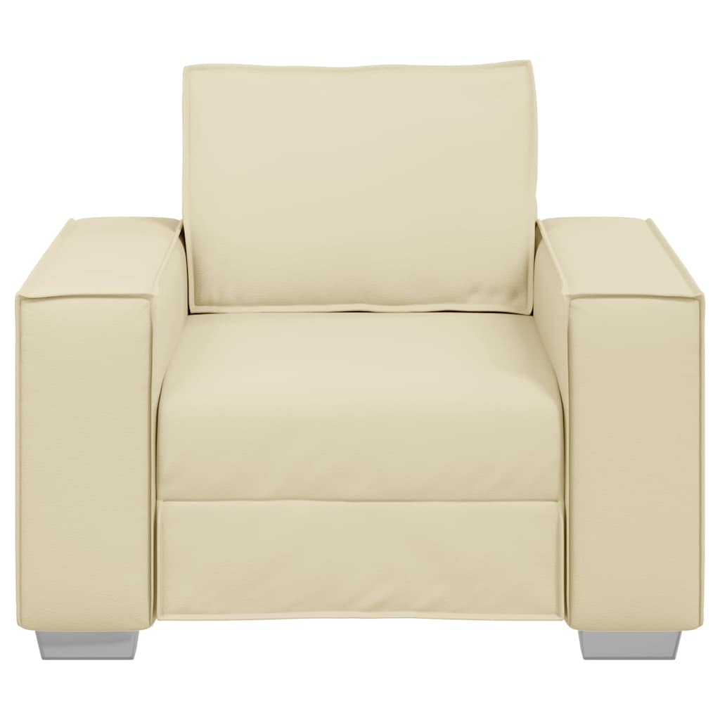 vidaXL Bank Crème 99 x 80 x 84 cm Stof