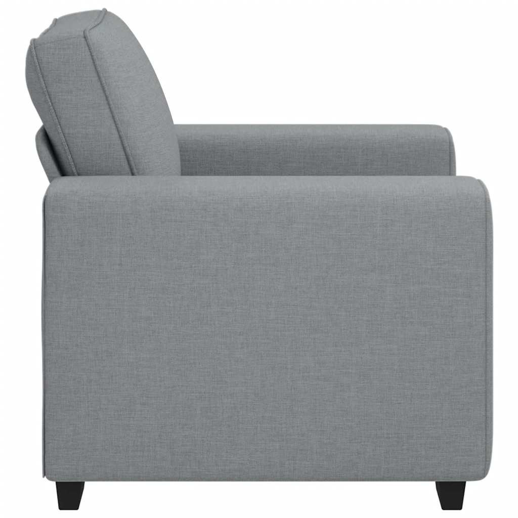 vidaXL Fauteuil 100x77x82 cm stof lichtgrijs