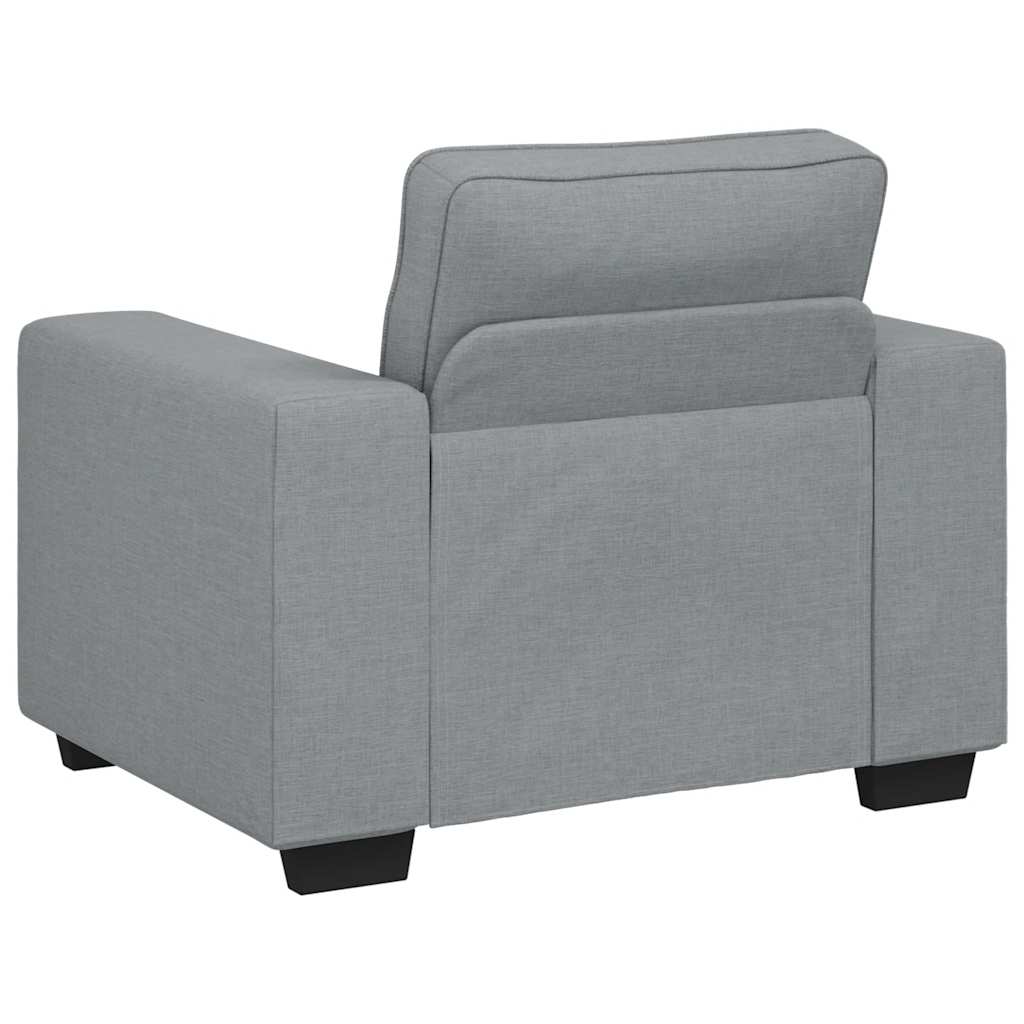 vidaXL Fauteuil 100x77x82 cm stof lichtgrijs