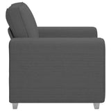 vidaXL Fauteuil 100x77x82 cm corduroy stof donkergrijs