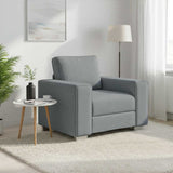 vidaXL Bank Lichtgrijs 100 x 80 x 82 cm Stof