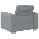 vidaXL Bank Lichtgrijs 100 x 80 x 82 cm Stof