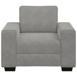 vidaXL Fauteuil 100x77x82 cm fluweel lichtgrijs