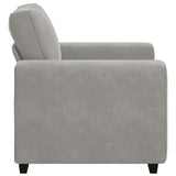 vidaXL Fauteuil 100x77x82 cm fluweel lichtgrijs