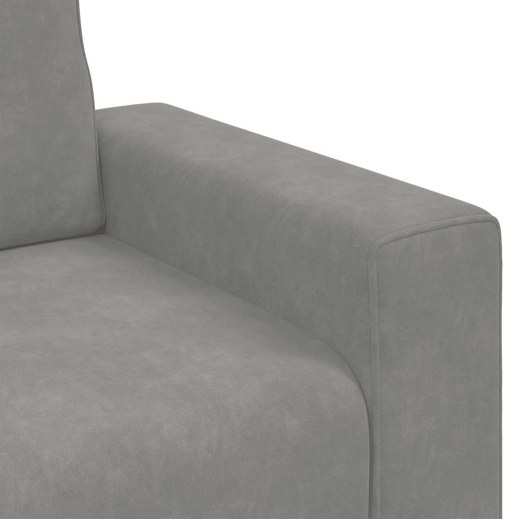 vidaXL Fauteuil 100x77x82 cm fluweel lichtgrijs