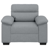 vidaXL Armchair 100x81x84 cm fabric light grey