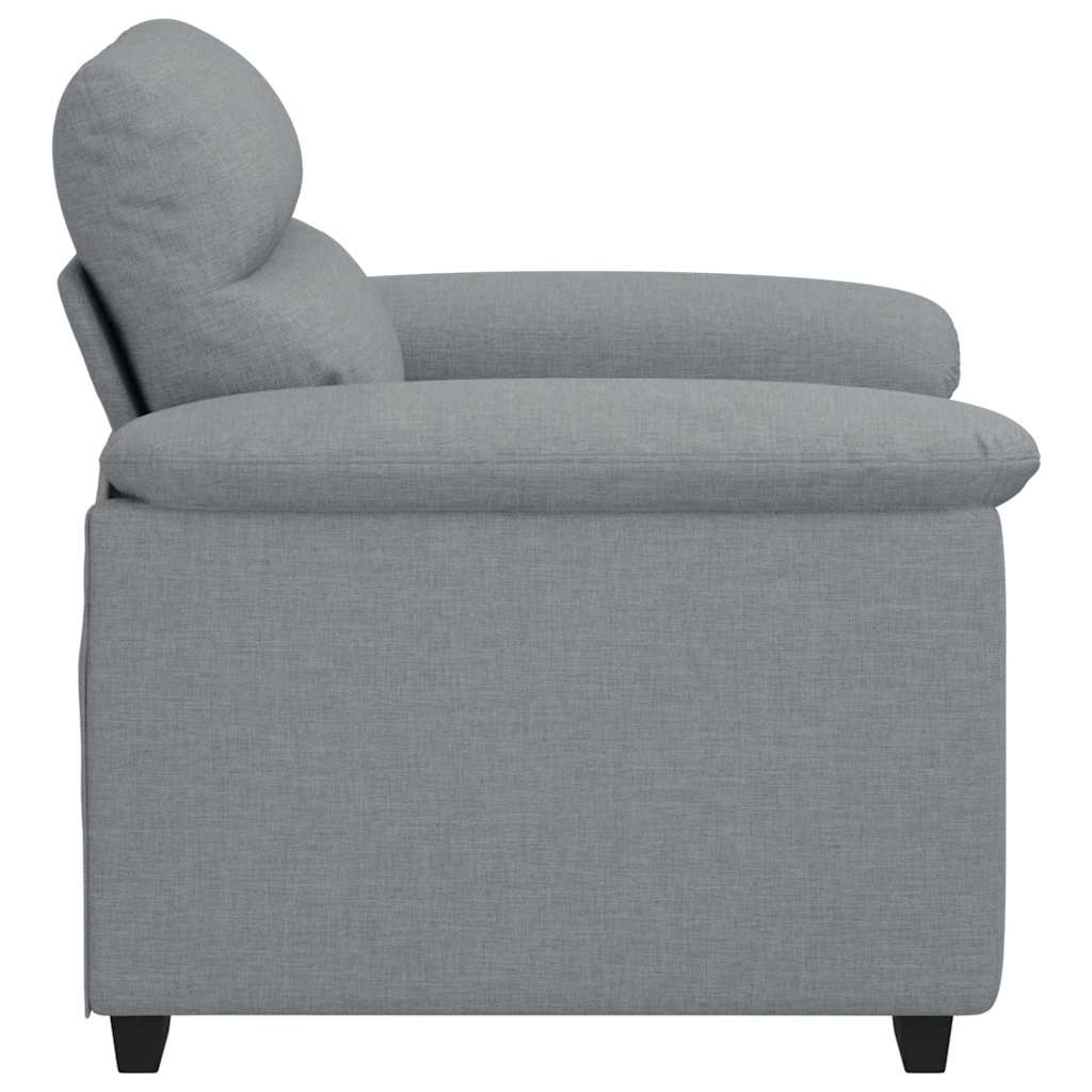 vidaXL Armchair 100x81x84 cm fabric light grey