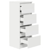 vidaXL Sideboard 37.5x35x99 cm chipboard white