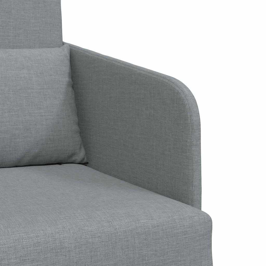 vidaXL Slaapbank 60cm Lichtgrijs Stof