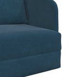 vidaXL Slaapbank Blauw 65 x 80 x 83 cm Fluweel